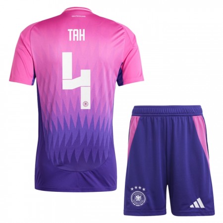 Camisola Alemanha Tah 4 Criança 2º Equipamento Euro 2024 Manga Curta